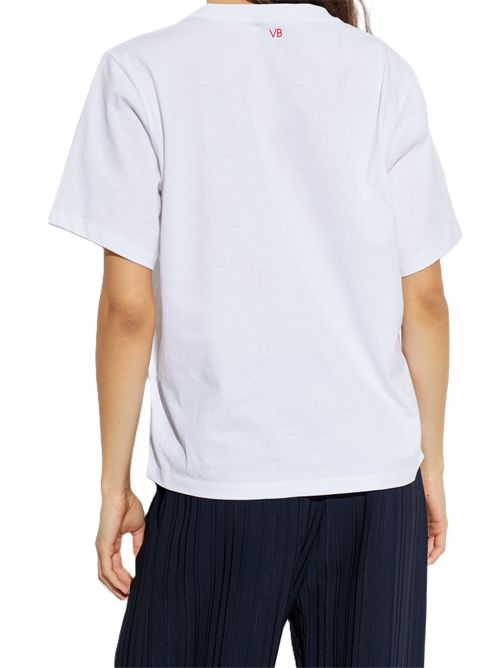 T-shirt BIANCA Victoria Beckham con stampa Victoria Beckham | 1126JTS007232A6 WHITE
